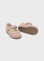 MAYORAL Baleríny ružové vybíjané kožené Ballet studded flats shoes pink 42385 | Welcomebaby.sk