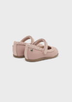 MAYORAL Baleríny ružové vybíjané kožené Ballet studded flats shoes pink 42385 | Welcomebaby.sk