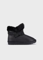 MAYORAL Dievčenské vyššie topánky s kožušinou čierne Girl fur lining ankle boots black 46396 | Welcomebaby.sk