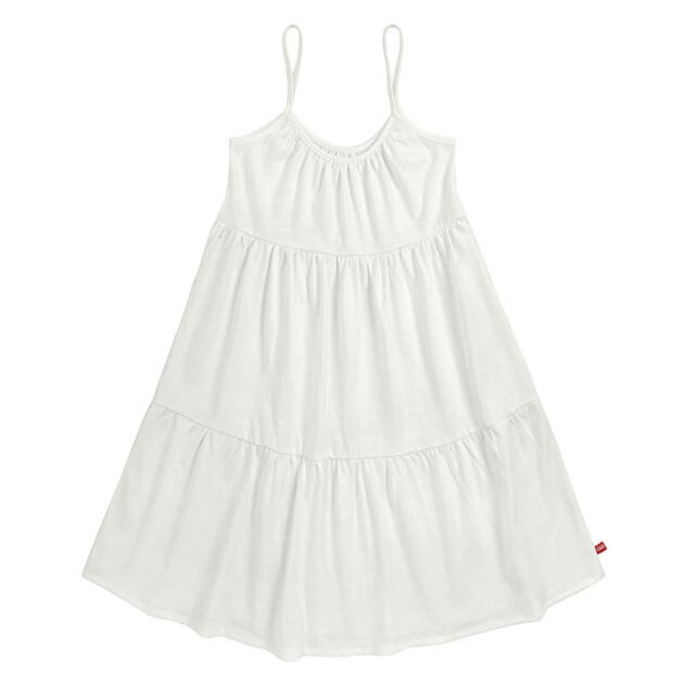 Casual šaty na tenké ramienka plážové jemne krémové Sundress with flounces cream 58921308 | Welcomebaby.sk
