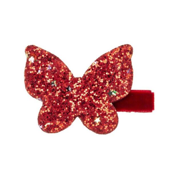 SIENA Sponka červená s flitrami motýľ Glitter Star Butterfly Hair Clip Red 204106492 | Welcomebaby.sk