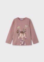 MAYORAL Tričko s dlhým rukávom ružové Long sleeved tshirt rosa 4073 | Welcomebaby.sk