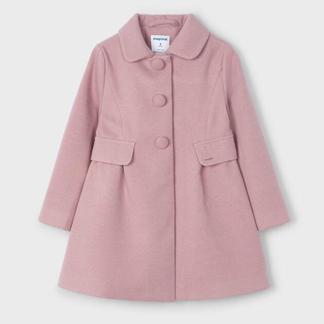 MAYORAL Kabát ružový Coat pink 4484 | Welcomebaby.sk