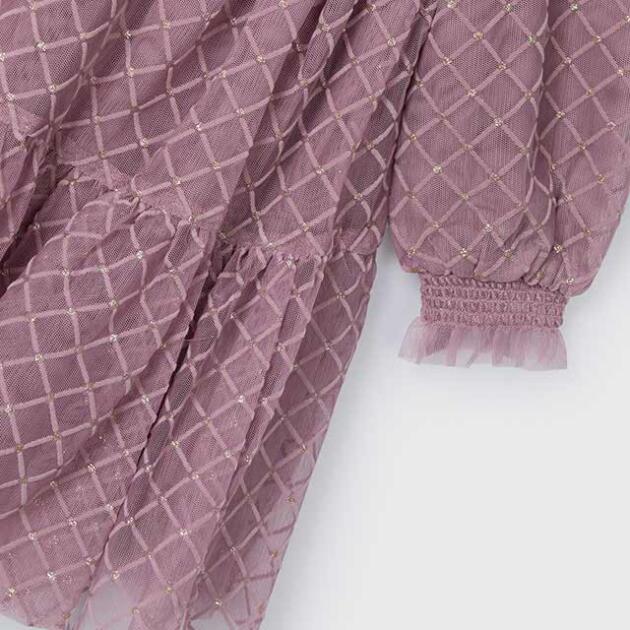 MAYORAL Tylové šaty ružové Tulle dress pink 4910 | Welcomebaby.sk