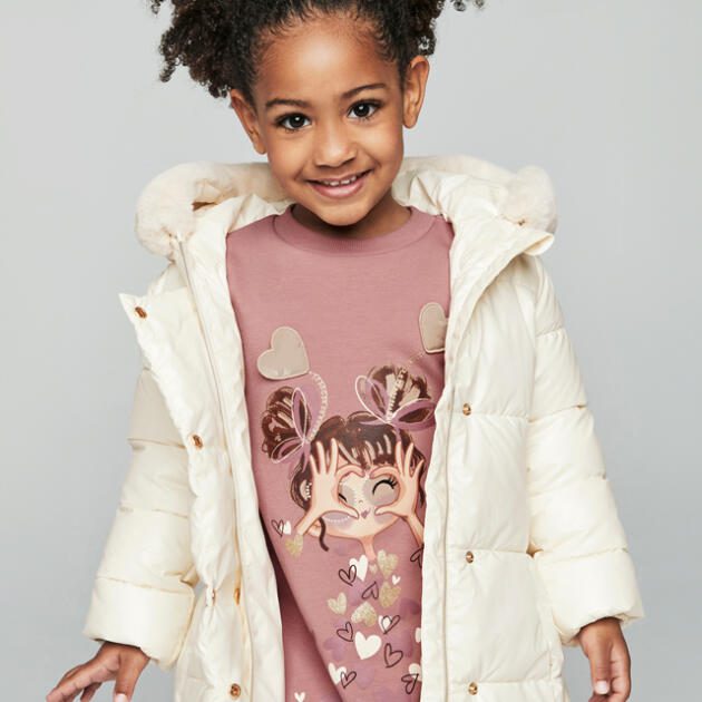 MAYORAL Dievčenské teplákové šaty s potlačou ružové Girl Jumper Dress rose 4933 | Welcomebaby.sk