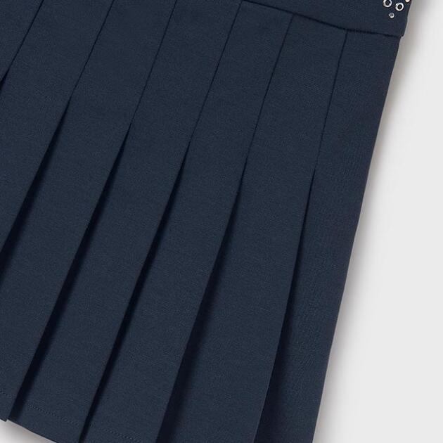 MAYORAL Dievčenská sukňa skladaná tmavomodrá Girl pleated skirt 7974 | Welcomebaby.sk
