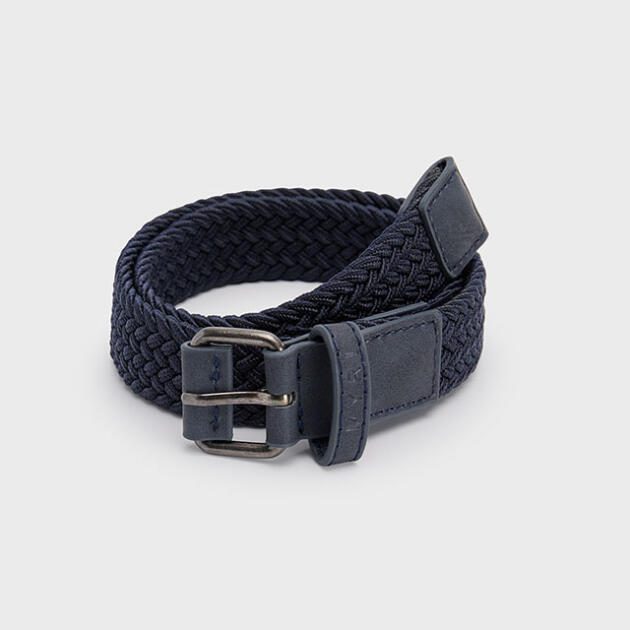 MAYORAL Chlapčenský opasok tmavomodrý Boy braided belt navy 10840 | Welcomebaby.sk