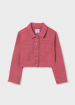 MAYORAL Rifľová bunda ružová Twill jacket blush 6459 | Welcomebaby.sk